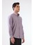 Mor Erkek Slim Fit Düz Brent Düğmeli Yaka Uzun Kol Gömlek - 102459 9