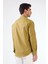 Hardal Erkek Slim Fit Düz Brent Düğmeli Yaka Uzun Kol Gömlek - 102454 7