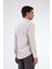 Bej Erkek Slim Fit Düğmeli Yaka Uzun Kol Gömlek 11