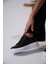 Nova Kadın Gümüş Detaylı Siyah Sneaker 5
