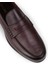 Erkek Bordo Hakiki Deri Loafer Ayakkabı - 01538MBRDC01 5
