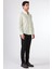Yeşil Pamuklu Brent Yaka Slim Fit Uzun Kol Erkek Gömlek 2