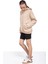 Bej Kanguru Cepli Basic Şardonlu Kız Çocuk Kapüşonlu Sweatshirt 21209 2