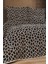 Stone 4 Parça Yatak Örtüsü 240X260 Siyah Cappucino 1
