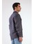 Gri Erkek Regular Fit Düz Klasik Yaka Süet Mont - 105399 9