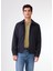 Lacivert Erkek Regular Fit Düz Klasik Yaka Bomber Mont - 104394 6
