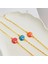 Mineli Bileklik Deniz Kabuğu Bileklik Pirinç Gold 17+5cm 4