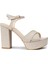 Kadın Rose Platform Topuklu Abiye Ayakkabı - K3026ZROSM01 1