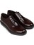 Erkek Bordo Hakiki Deri Günlük Comfort Ayakkabı - 01932MBRDP01 4
