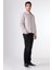 Gri Çıtçıt Kapamalı Kapitone Slim Fit Erkek Mont 3