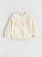 Lcw Kids Ekru Bisiklet Yaka Uzun Kollu Nakışlı Kız Çocuk Sweatshirt 1
