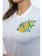 Kadın Beyaz Uzun Kollu Çiçek Baskılı Tshırt 4