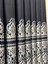 Nivemeshome Side FT632057 V- 504 Siyah 1/3 Sık Pileli Fon Perde Apm 3