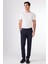Lacivert Erkek Slim Fit Düz Pantolon 4