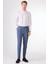 Indigo Erkek Slim Fit Çizgili Keten Pantolon - 104537 5
