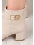 114 5 cm Topuklu Fermuarlı Kadın Bot 4