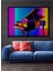Çerçeve Görünümlü Neon Işıltılı Piyano Modern Sanat Dekoratif Ahşap Ev/işyeri/ofis Kare Tablo 1