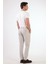 Gri Bağcıklı Pileli Jogger Erkek Pantolon 3