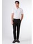 Siyah Erkek Ekstra Slim Fit Melanj Desenli Klasik Pantolon - 103484 9