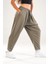 Yeşil Pileli Jogger Pantolon 3