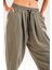 Yeşil Pileli Jogger Pantolon 4
