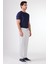 Lacivert Erkek Slim Fit Çizgili Pantolon - 104530 7