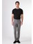 Koyu Gri Erkek Ekstra Slim Fit Melanj Desenli Klasik Pantolon 6