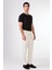 Bej Erkek Slim Fit Düz Pileli Pantolon - 104463 5