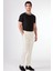 Bej Erkek Slim Fit Düz Pileli Pantolon - 104463 6