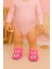 Bebek & Çocuk Kaydırmaz Tabanlı Ev Botu / Panduf / Kışlık Peluş Bot / Tavşan Desenli 1