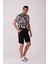 Siyah Erkek Regular Fit Düz Casual Short 7