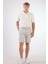 Açık Gri Erkek Regular Fit Short 5