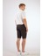 Koyu Gri Erkek Regular Fit Düz Casual Short 9