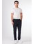 Lacivert Erkek Slim Fit Çizgili Pantolon 1