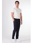 Lacivert Erkek Slim Fit Çizgili Pantolon 2