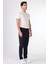 Lacivert Erkek Slim Fit Çizgili Pantolon 3