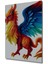 Kağıt Sanatı Görünümlü Griffin Efsanevi Kuş Ev/işyeri/ofis Dekoratif Ahşap Kare Tablo 2