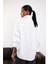 Beyaz Oversize Poplin Gömlek 8008 4
