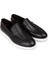 Erkek Hakiki Deri Siyah Loafer Ayakkabı - 01957MSYHE01 4