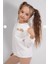 Kız Çocuk Çiçek Nakışlı Sweatshirt ve Basic Tayt Kombini - 2’li Takım 9812 3