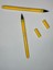 Fineliner 0,4 mm Keçeli Kalem (2 Adet Sarı+ 2 Adet Mavi) 4 Adet 1