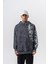 Erkek Far From Basic Baskılı Yıkamalı Kapüşonlu Oversize Hoodie Siyah 2