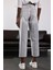 Gri Yüksek Bel Baggy Jean 5193 5