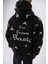 Erkek Far From Basic Baskılı Kapüşonlu Oversize Hoodie Siyah 5