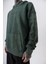 Erkek Root Deep Baskılı Yıkamalı Kapüşonlu Oversize Hoodie Yeşil 5