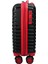 Pp Underseat Küçük Boy Siyah-Kırmızı Valiz 46X34X19 cm | 4 Tekerlek | Şifreli Kilit 3