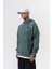 Erkek Fierce Baskılı Yıkamalı Kapüşonlu Oversize Hoodie Yeşil 3