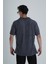 Erkek Antrasit T-Shirt Dokuma Kumaş 4