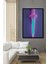 Çerçeve Görünümlü Neon Işıltılı Kılıç Modern Sanat Dekoratif Ahşap Ev/işyeri/ofis Kare Tablo 1