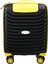 Pp Underseat Küçük Boy Siyah-Sarı Valiz 46X34X19 cm | 4 Tekerlek | Şifreli Kilit 2